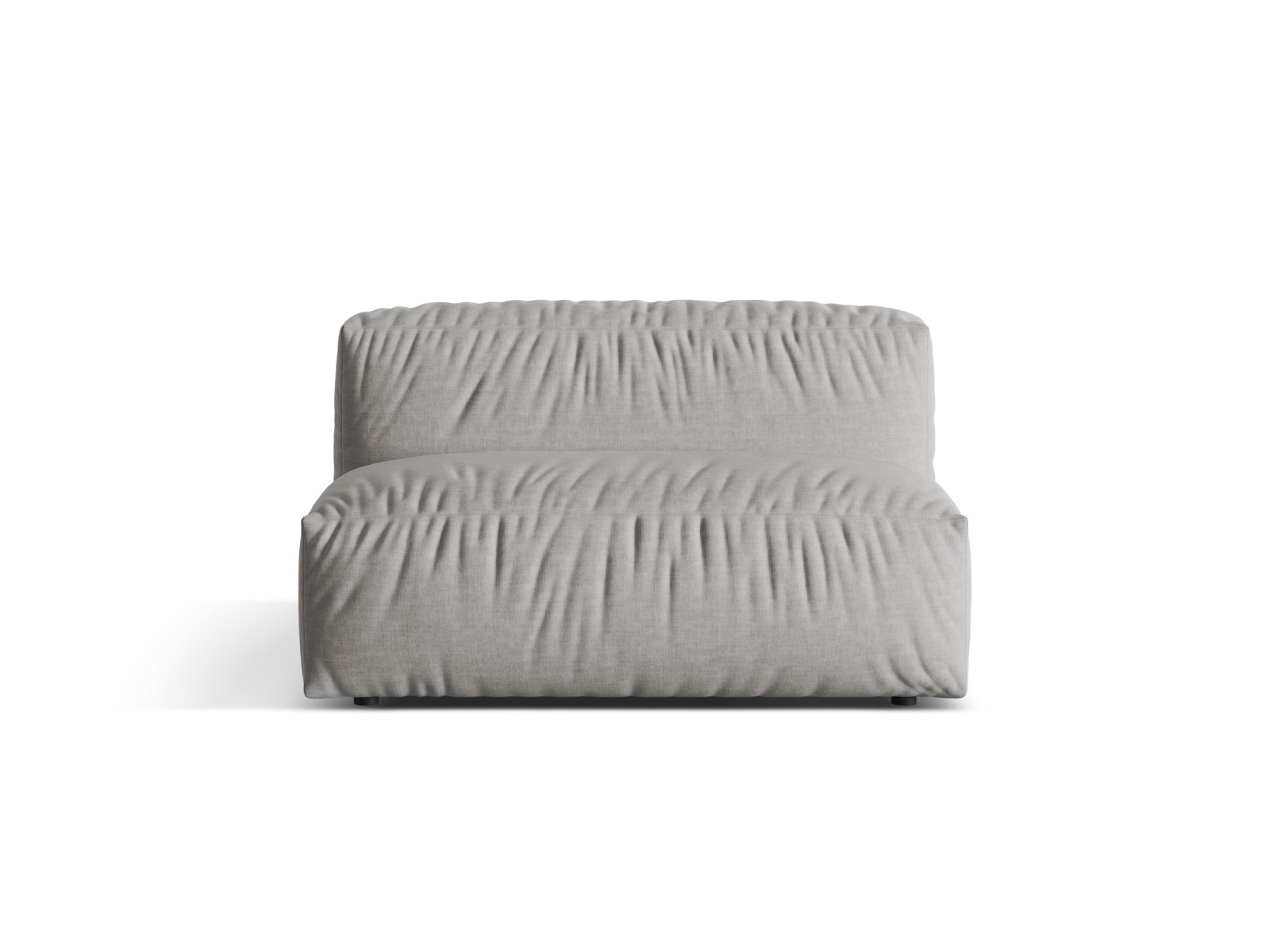 Eleganter Martina Modul Armless 1 Sitzer in modernem Grau, ideal für flexible Raumgestaltungen und stilvolle Wohnambiente.
