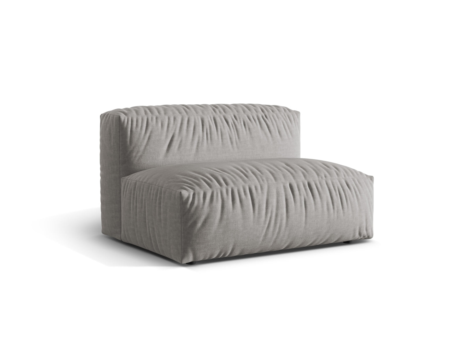 Stylischer Martina Modul Armless 1 Sitzer in zeitgemäßem Grau, perfekt für kreative Raumkonzepte und geschmackvolle Einrichtung.