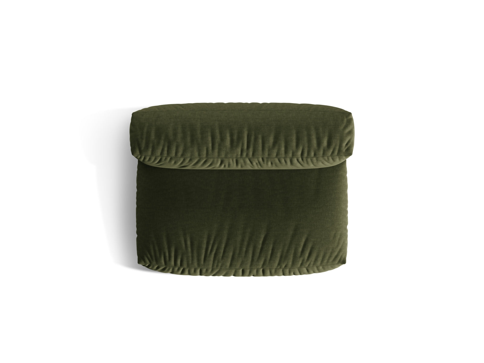 Eleganter Martina Modul Armless 1 Sitzer in stilvollem Grünton, ideal für kreative Wohnkonzepte und gemütliche Entspannungsbereiche.