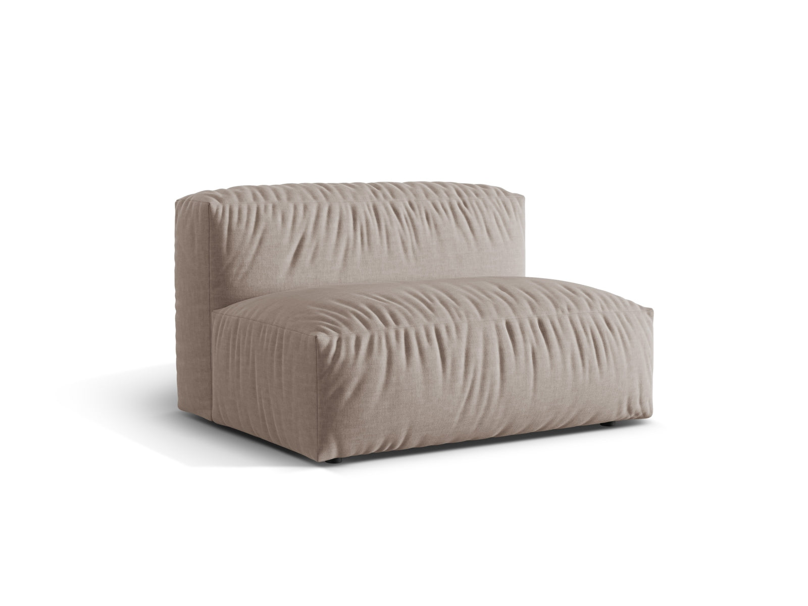 Eleganter Martina Modul Armless 1 Sitzer in stilvollem Dunkelbeige, ideal für individuelle Wohnkonzepte und entspannte Momente.
