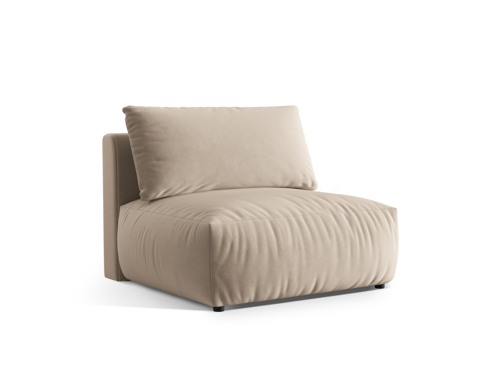 Erleben Sie den Chris Velour Modul Armless 1 Sitzer von Micadoni – stilvoll, vielseitig und ideal für individuelle Wohnkonzepte.