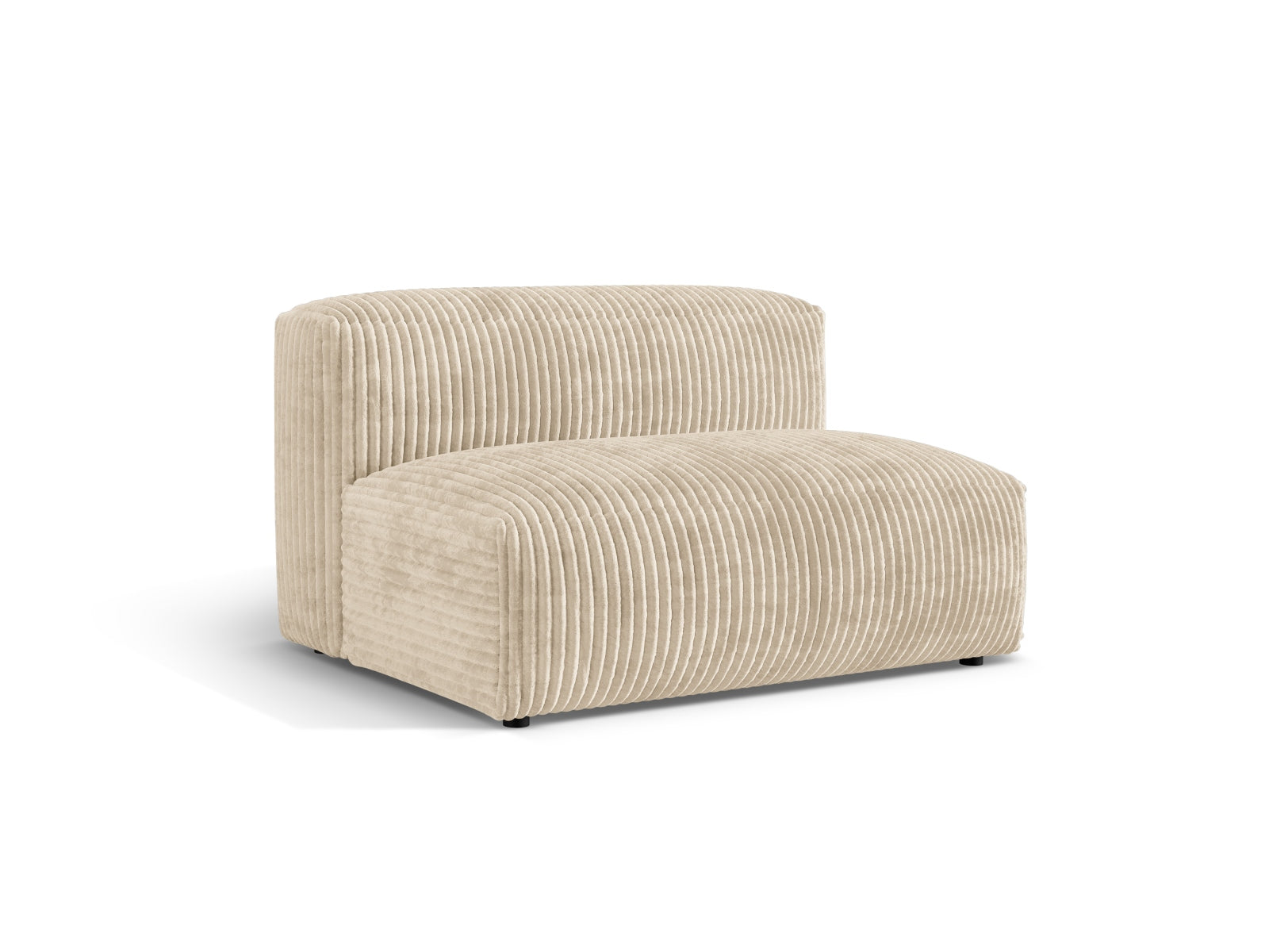 Eleganter Martina Modul Armless 1 Sitzer in sanftem Beige, ideal für stilvolle Wohnräume und vielseitige Einrichtungsmöglichkeiten.