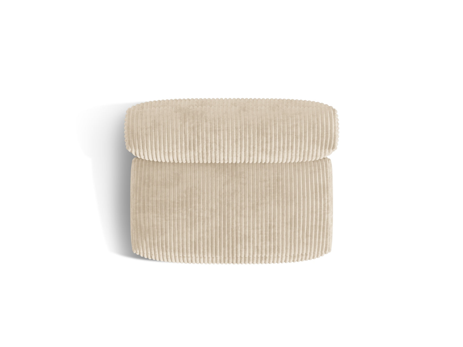 Eleganter Martina Modul Armless 1 Sitzer in sanftem Beige, ideal für stilvolle und anpassbare Wohnräume.