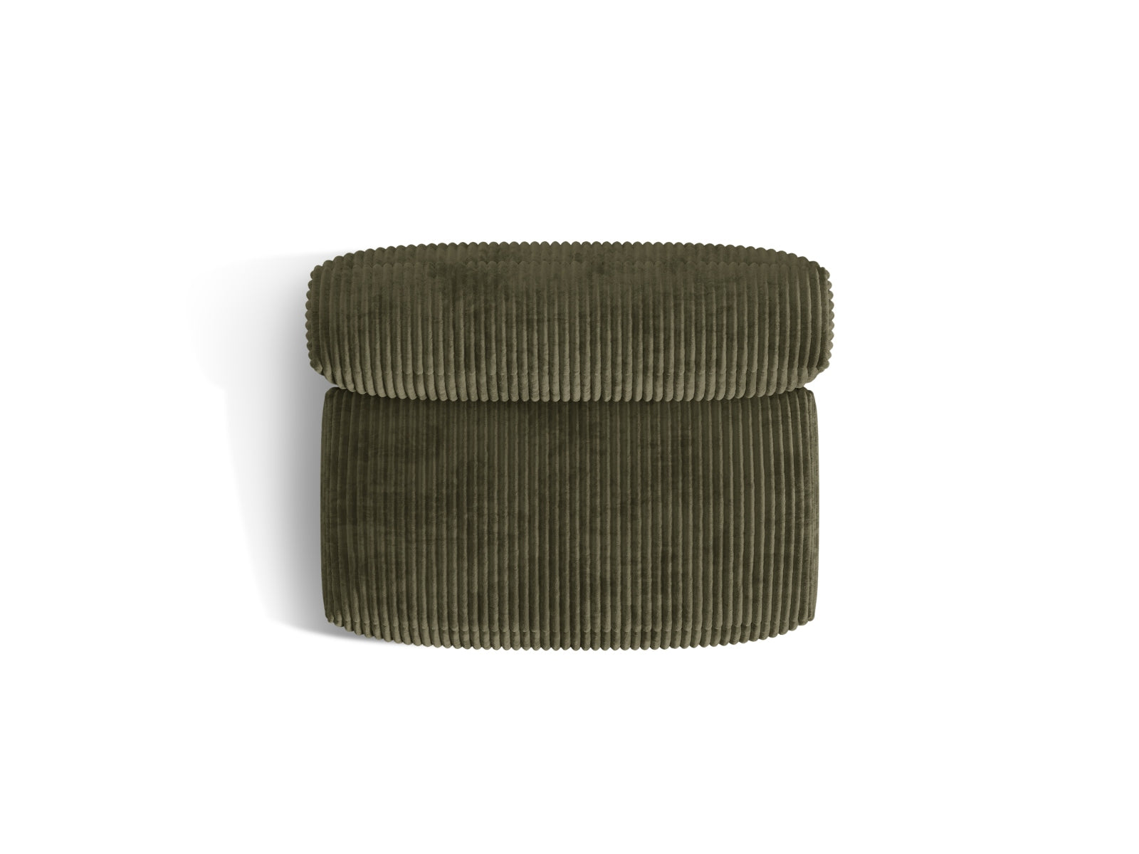 Eleganter Martina Modul Armless 1 Sitzer in trendigem Moosgrün, ideal für stilvolle Wohnkonzepte und gemütliche Entspannungsecken.