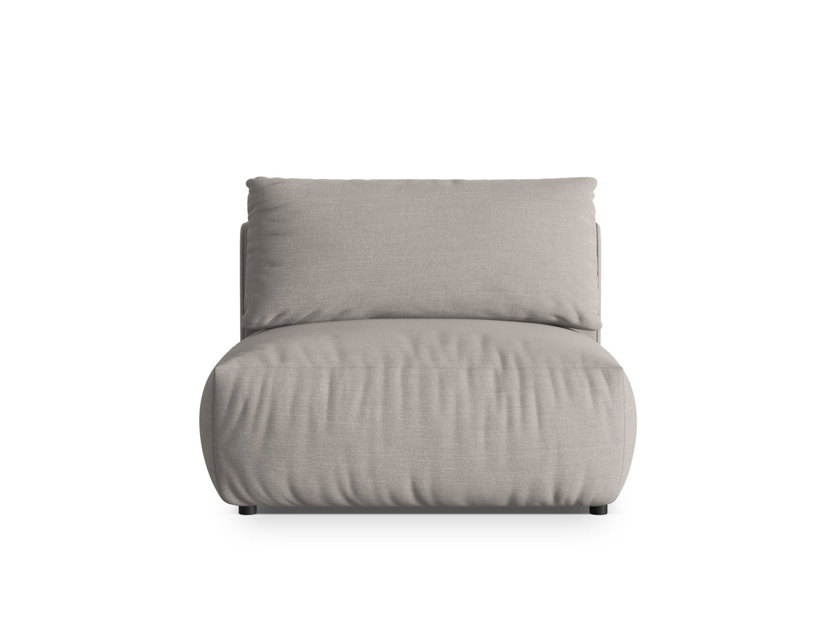 Chris Modul Armless 1 Sitzer in Natural-LINS präsentiert im Onlineshop von KAQTU Design AG. Modulares Sofa ist von Micadoni