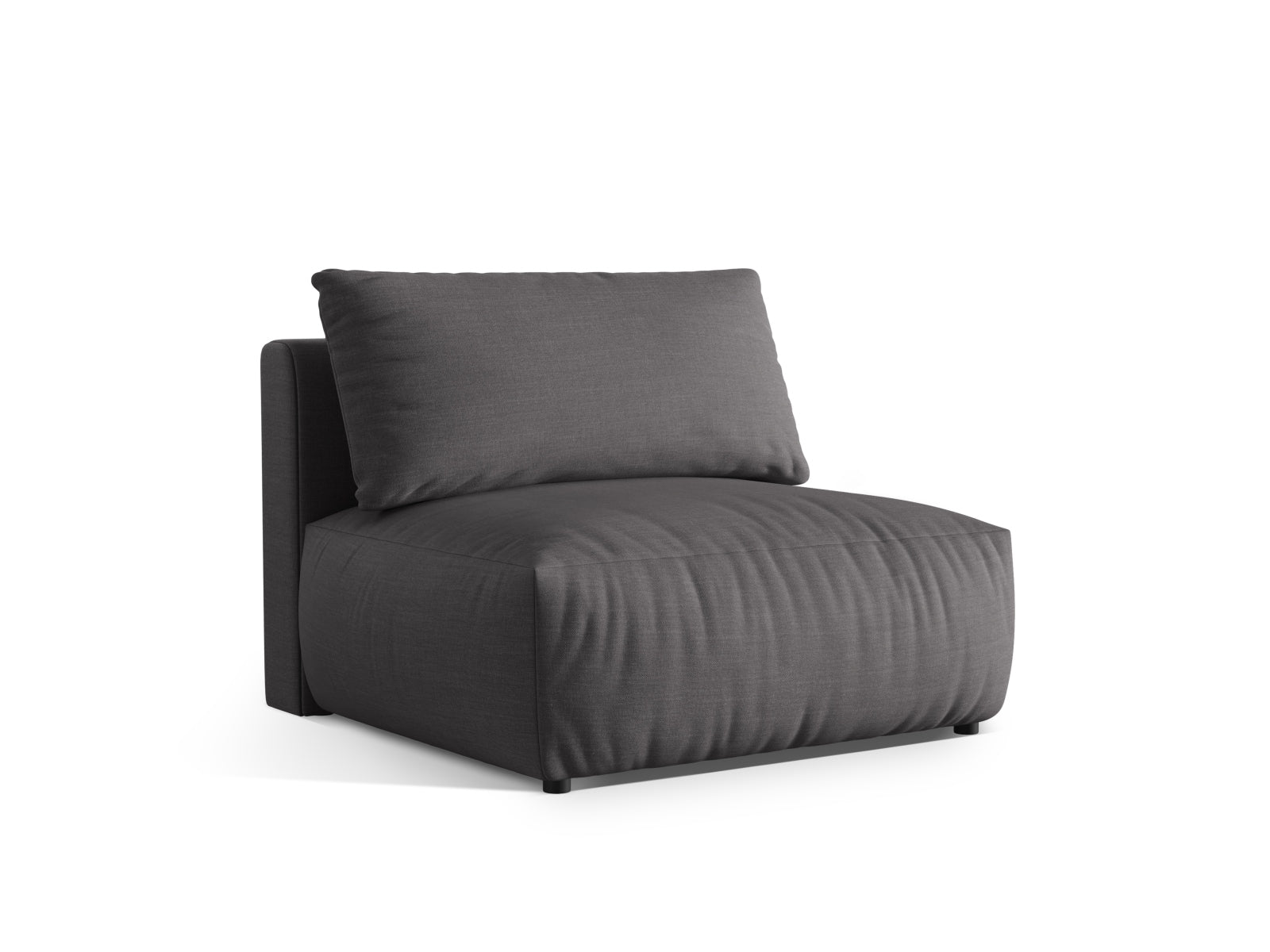 Stylischer Chris Modul Armless 1 Sitzer in sanften Sandtönen, perfekt für moderne Wohnkonzepte und flexible Raumgestaltungen.