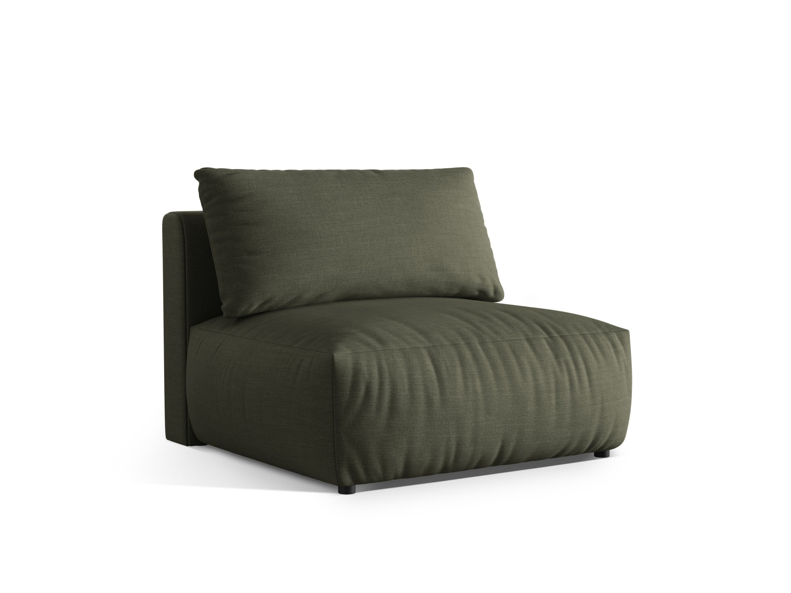 Stylischer Chris Modul Armless 1 Sitzer in zartem Blau, perfekt für zeitgemäße Einrichtung und vielseitige Nutzung im Wohnbereich.
