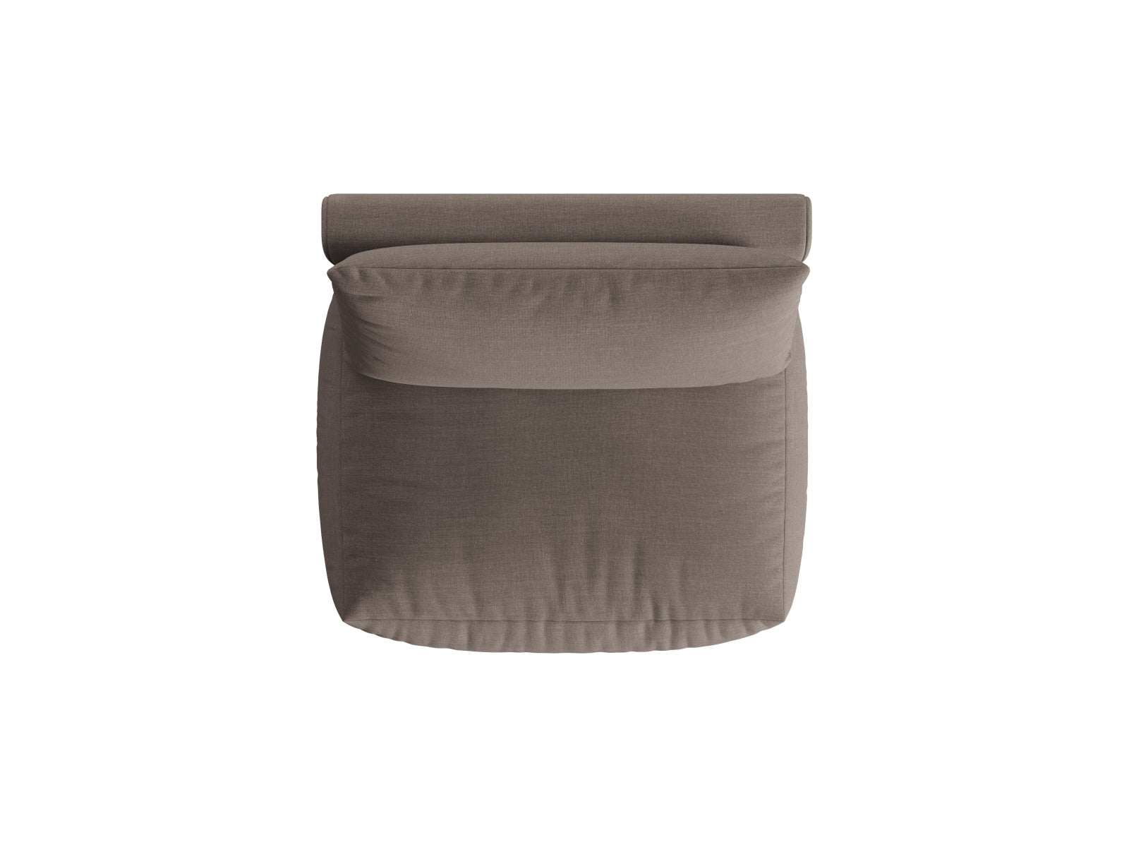 Stylischer Chris Modul Armless 1 Sitzer in neutralem Grau, perfekt für kreative Sofa-Kombinationen von Micadoni, erhältlich bei KAQTU.