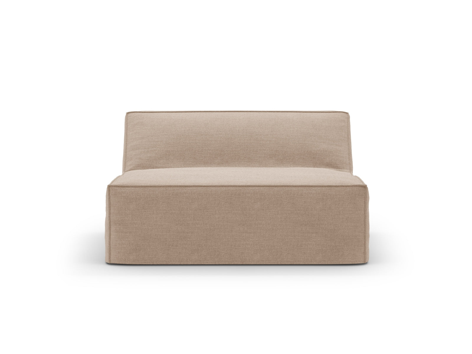 Stylischer Jodie Modul Armless 1 Sitzer in sanften Erdtönen, perfekt für kreative Raumlösungen und zeitgemäße Einrichtungsideen.
