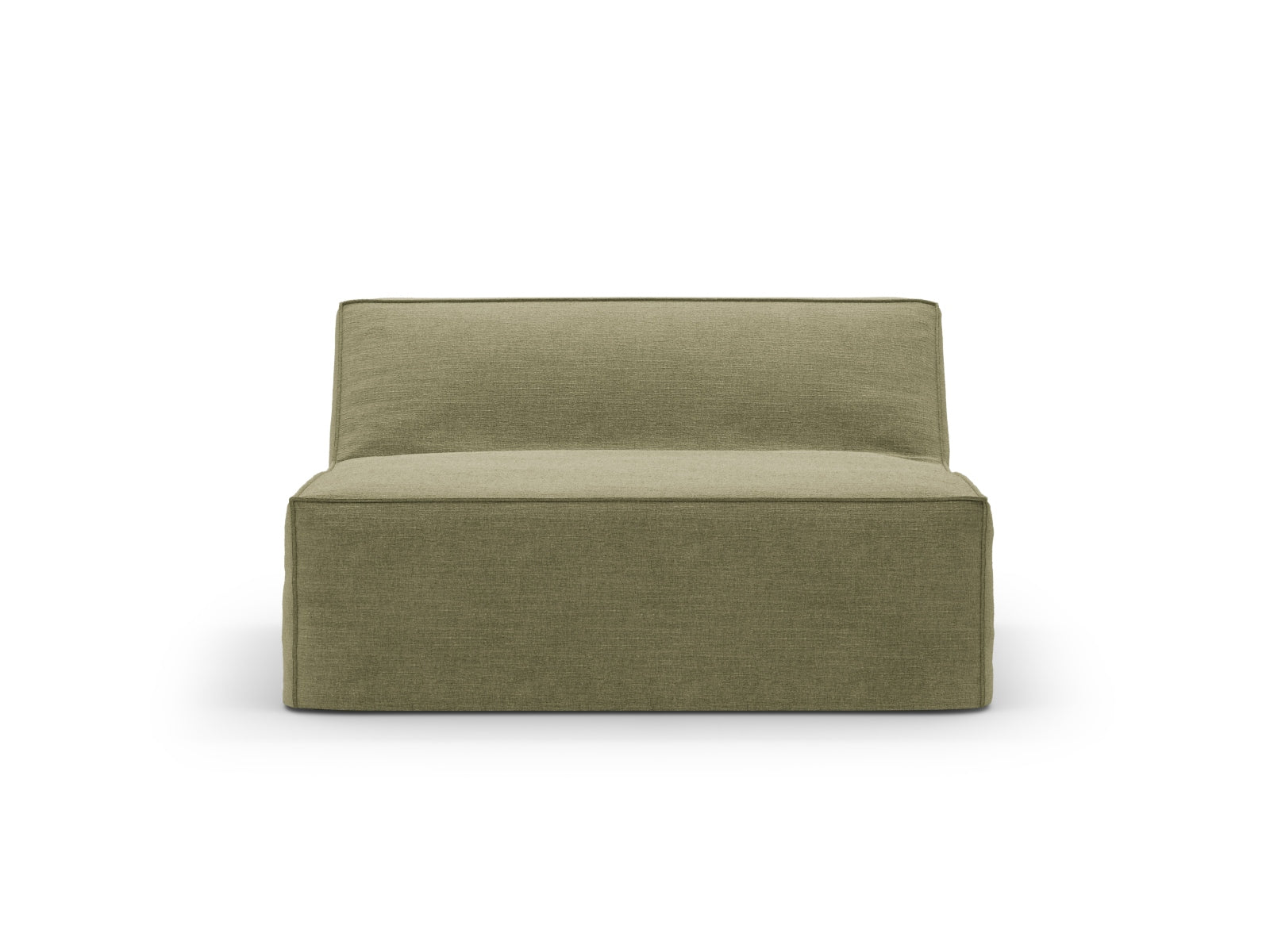 Stylischer Jodie Modul Armless 1 Sitzer in zartem Mintgrün, perfekt für kreative Raumgestaltungen und komfortable Sitzmöglichkeiten.