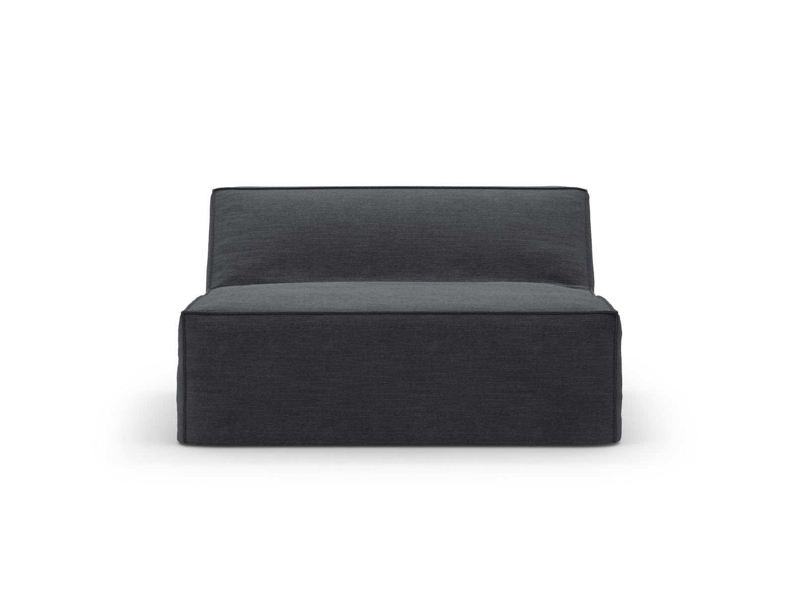 Stylischer Jodie Modul Armless 1 Sitzer in zeitlosem Grau, perfekt für individuelle Raumgestaltungen und komfortable Rückzugsorte.