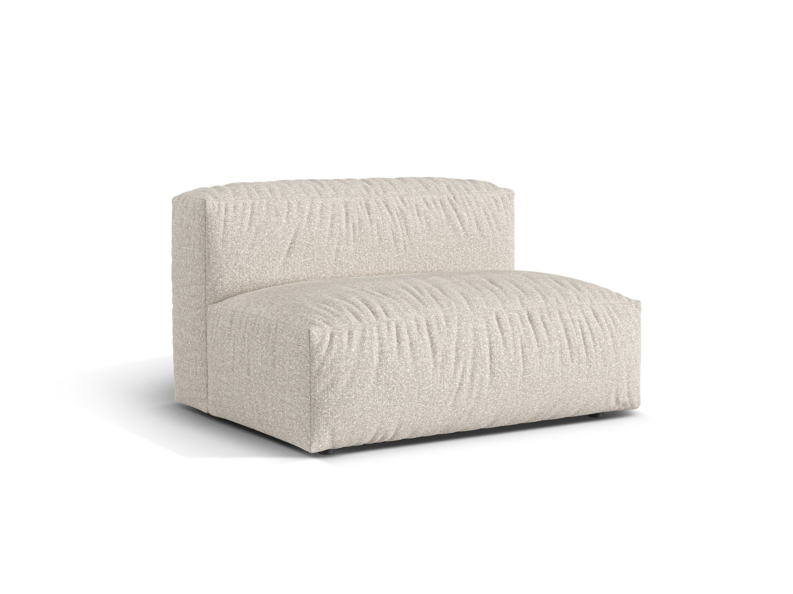 Beige 1-Sitzer Sofa Martina Wide von Micadoni, stilvolles modulares Design für modernen Wohnraum, bequem und elegant.
