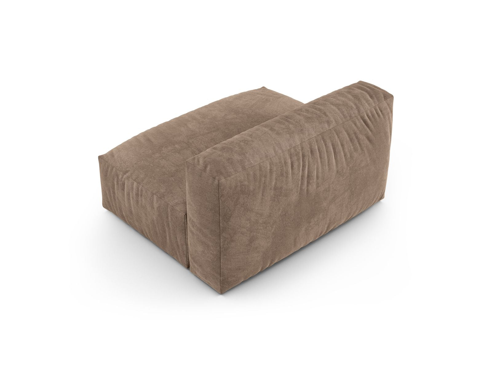 Elegantes 1-Sitzer Sofa Martina Wide XL in luxuriösem Dunkelbeige, ideal für komfortable Entspannung und modernes Wohndesign.