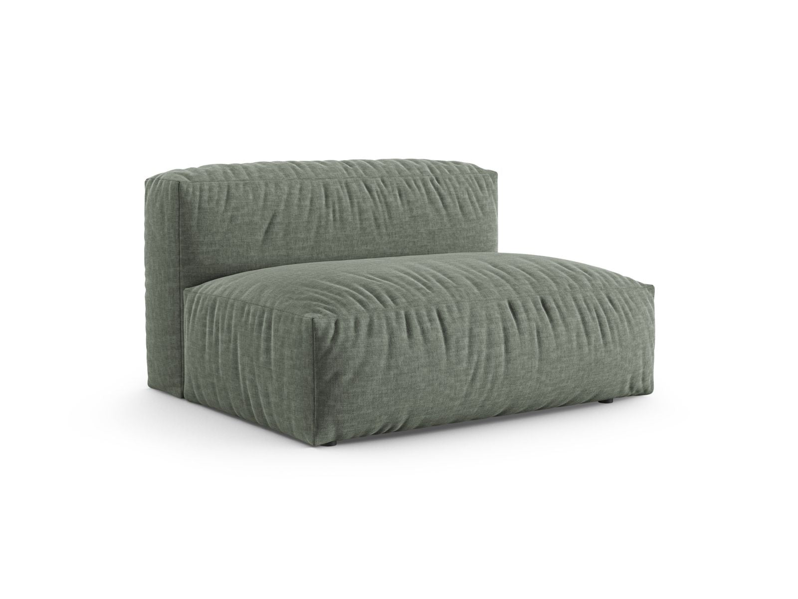 Elegantes 1-Sitzer Sofa Martina Wide XL in einem stilvollen Moosgrün, ideal für moderne Wohnräume und vielseitige Gestaltung.