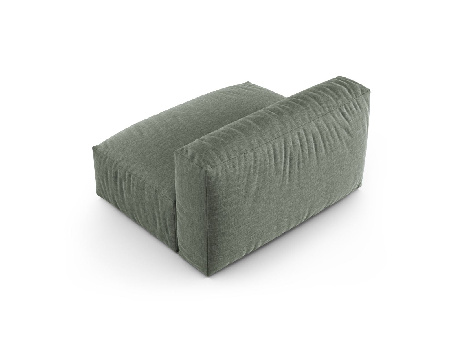 Elegantes 1-Sitzer Sofa Martina Wide XL in luxuriösem Moosgrün, ideal für eine moderne und einladende Wohnatmosphäre.