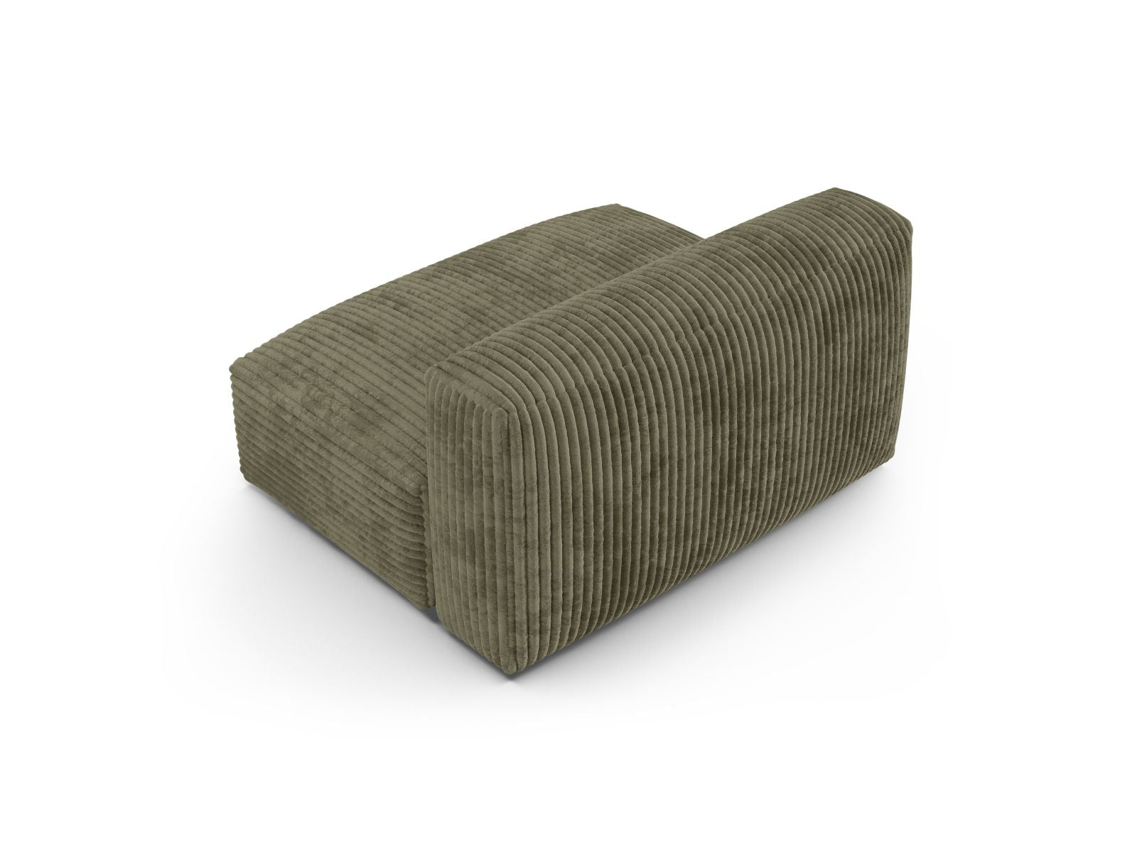 Elegantes 1-Sitzer Sofa Martina Wide XL in modernem Moosgrün, ideal für komfortable Sitzgelegenheiten und stilvolle Wohnräume.