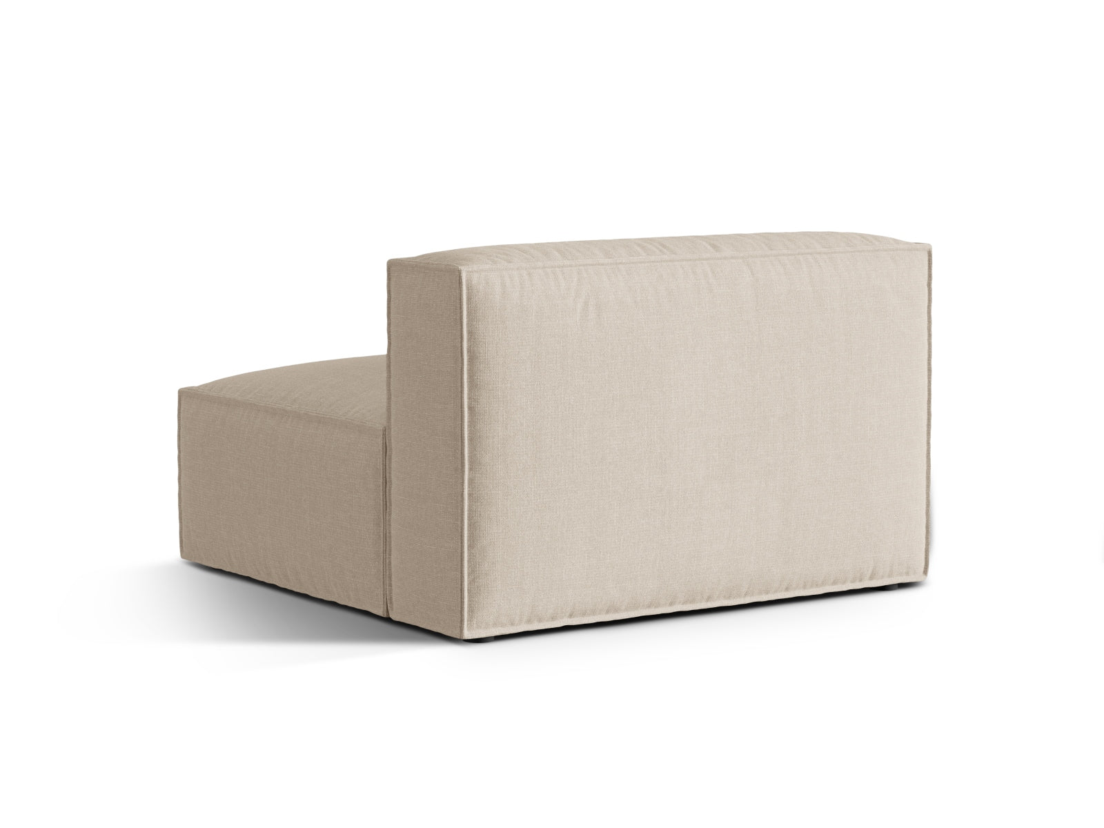 Beige 2-Sitzer ohne Armlehnen aus der Nuria-Kollektion von Micadoni, ideal für moderne Wohnräume und flexible Raumgestaltungen.