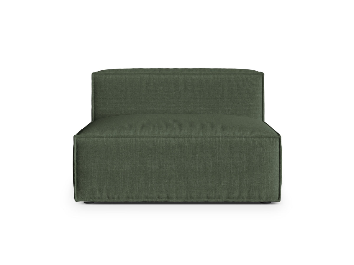 2-Sitzer Modul Armless Nuria in Moss Green-Liberty präsentiert im Onlineshop von KAQTU Design AG. Modulares Sofa ist von Micadoni