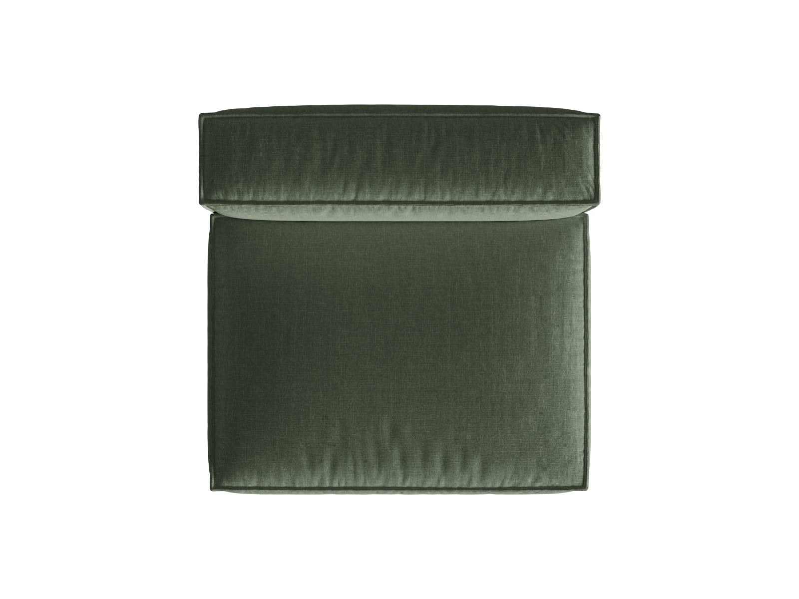 Stilvolles 2-Sitzer Sofa ohne Armlehnen in Moosgrün, perfekt für moderne Interieurs und vielseitige Raumlösungen. Teil der Micadoni Kollektion.