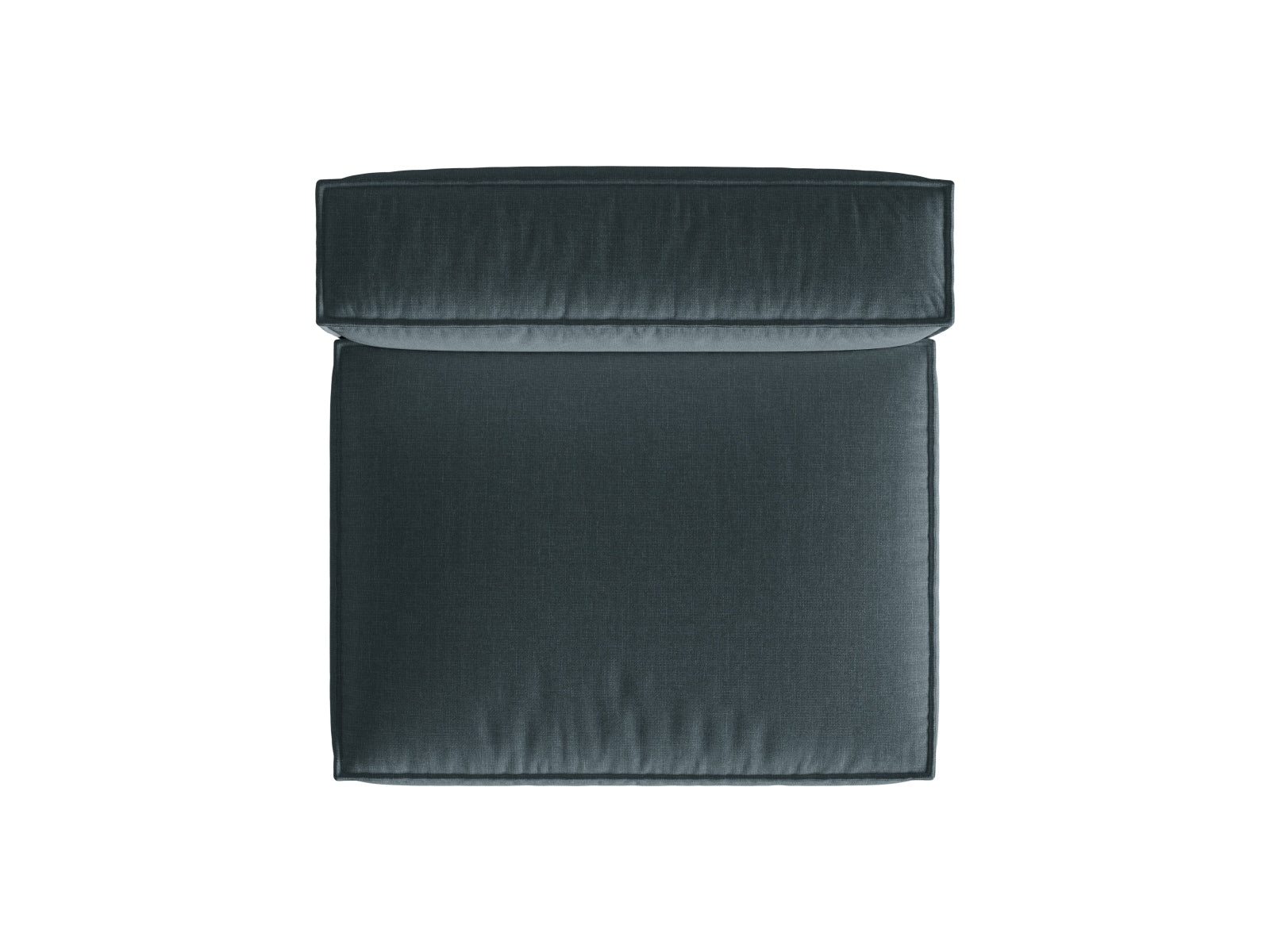 Stylisches 2-Sitzer Sofa ohne Armlehnen in trendigem Petrol, perfekt für flexible Raumgestaltung und moderne Einrichtungskonzepte.
