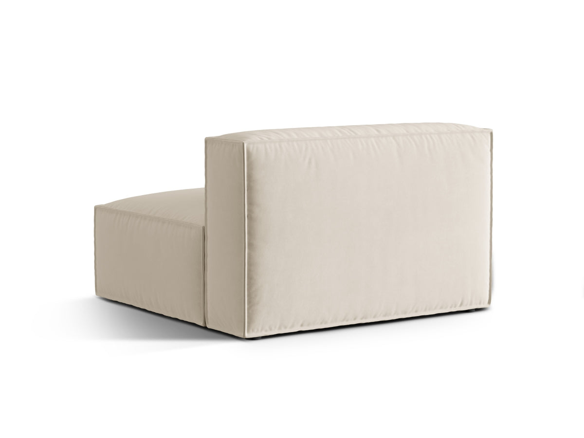 Nuria Velour Modul Armless 2 Sitzer in Beige-Paris präsentiert im Onlineshop von KAQTU Design AG. Modulares Sofa ist von Micadoni