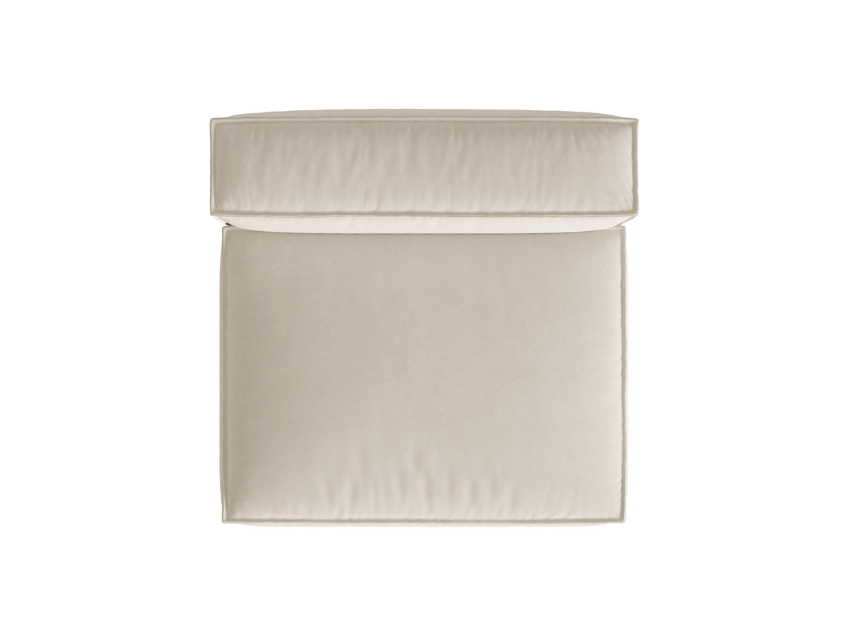 Nuria Velour Modul Armless 2 Sitzer in Beige-Paris präsentiert im Onlineshop von KAQTU Design AG. Modulares Sofa ist von Micadoni