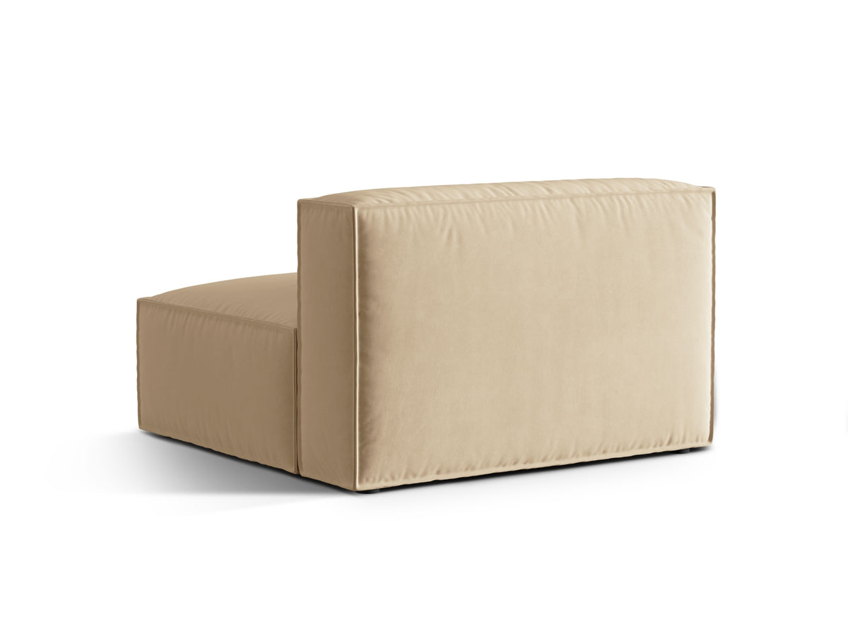 Nuria Velour Modul Armless 2 Sitzer in Nude-Paris präsentiert im Onlineshop von KAQTU Design AG. Modulares Sofa ist von Micadoni
