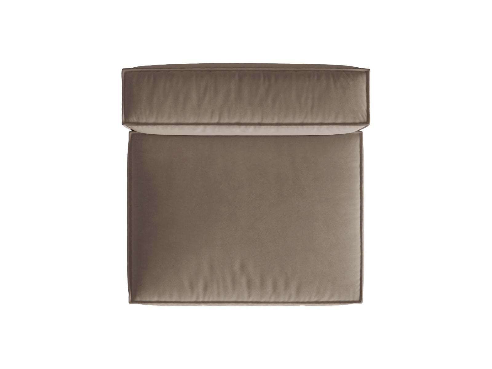 Elegantes Nuria Velour Modul Armless 2 Sitzer Sofa in dezentem Grau, ideal für kreative Wohnraumgestaltungen und zeitgemäße Einrichtung.