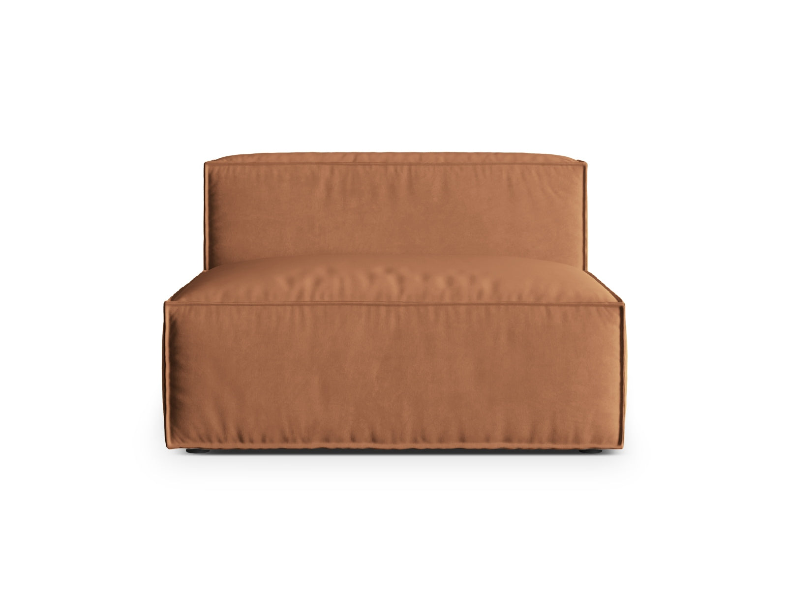 Nuria Velour Modul Armless 2 Sitzer in Honey präsentiert im Onlineshop von KAQTU Design AG. Modulares Sofa ist von Micadoni