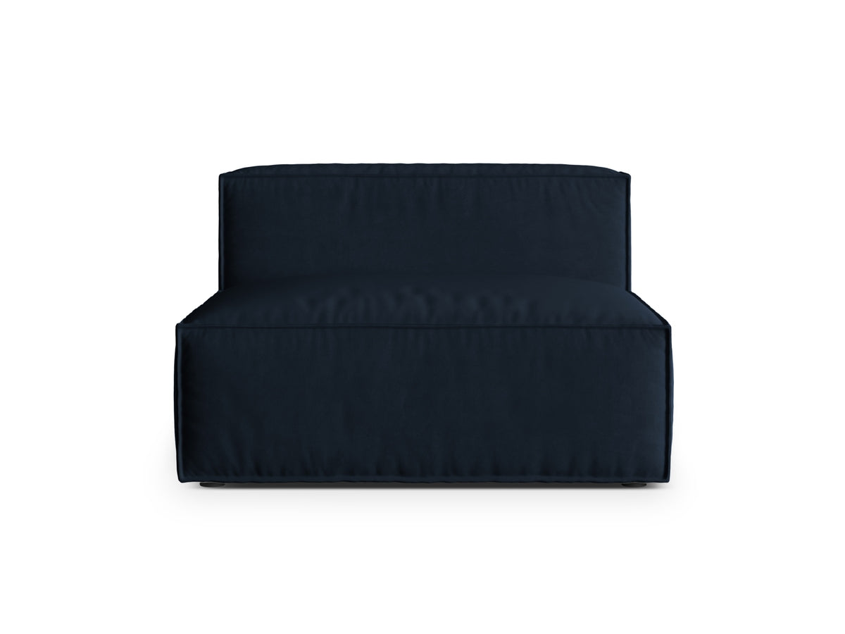 Nuria Velour Modul Armless 2 Sitzer in Dark Blue-Paris präsentiert im Onlineshop von KAQTU Design AG. Modulares Sofa ist von Micadoni