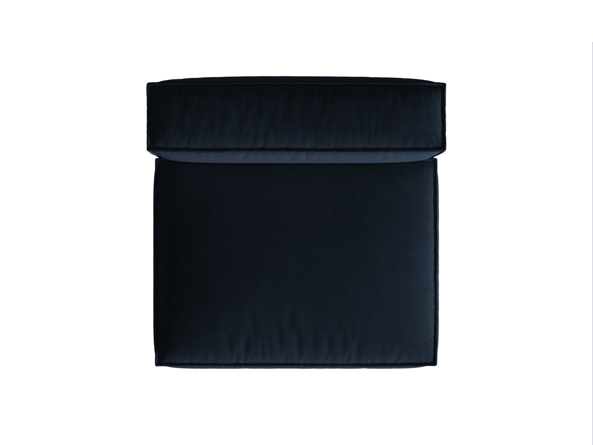 Nuria Velour Modul Armless 2 Sitzer in Dark Blue-Paris präsentiert im Onlineshop von KAQTU Design AG. Modulares Sofa ist von Micadoni