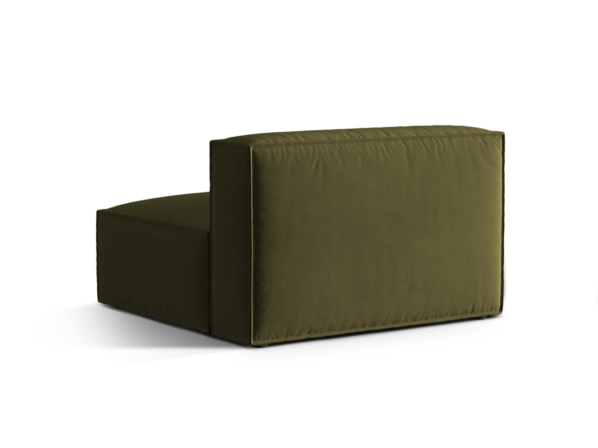 Nuria Velour Modul Armless 2 Sitzer in Moss Green Melange-Paris präsentiert im Onlineshop von KAQTU Design AG. Modulares Sofa ist von Micadoni