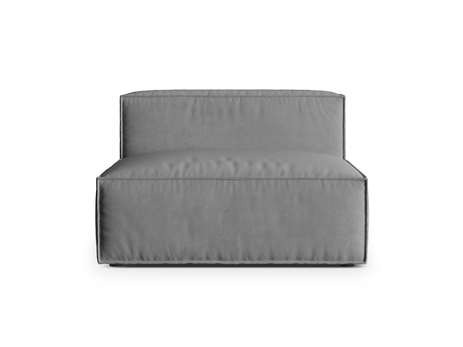 Nuria Velour Modul Armless 2 Sitzer in Grey präsentiert im Onlineshop von KAQTU Design AG. Modulares Sofa ist von Micadoni