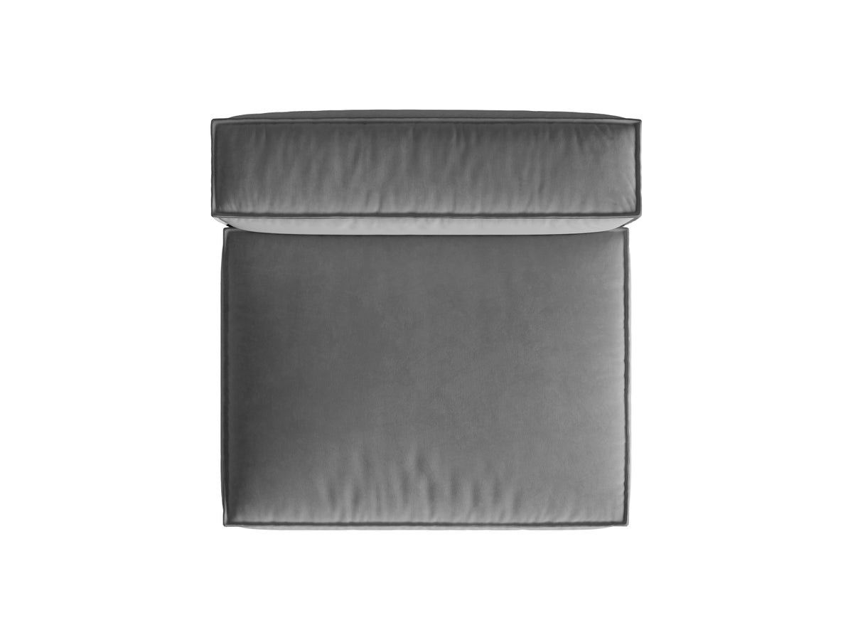 Nuria Velour Modul Armless 2 Sitzer in Grey-Paris präsentiert im Onlineshop von KAQTU Design AG. Modulares Sofa ist von Micadoni