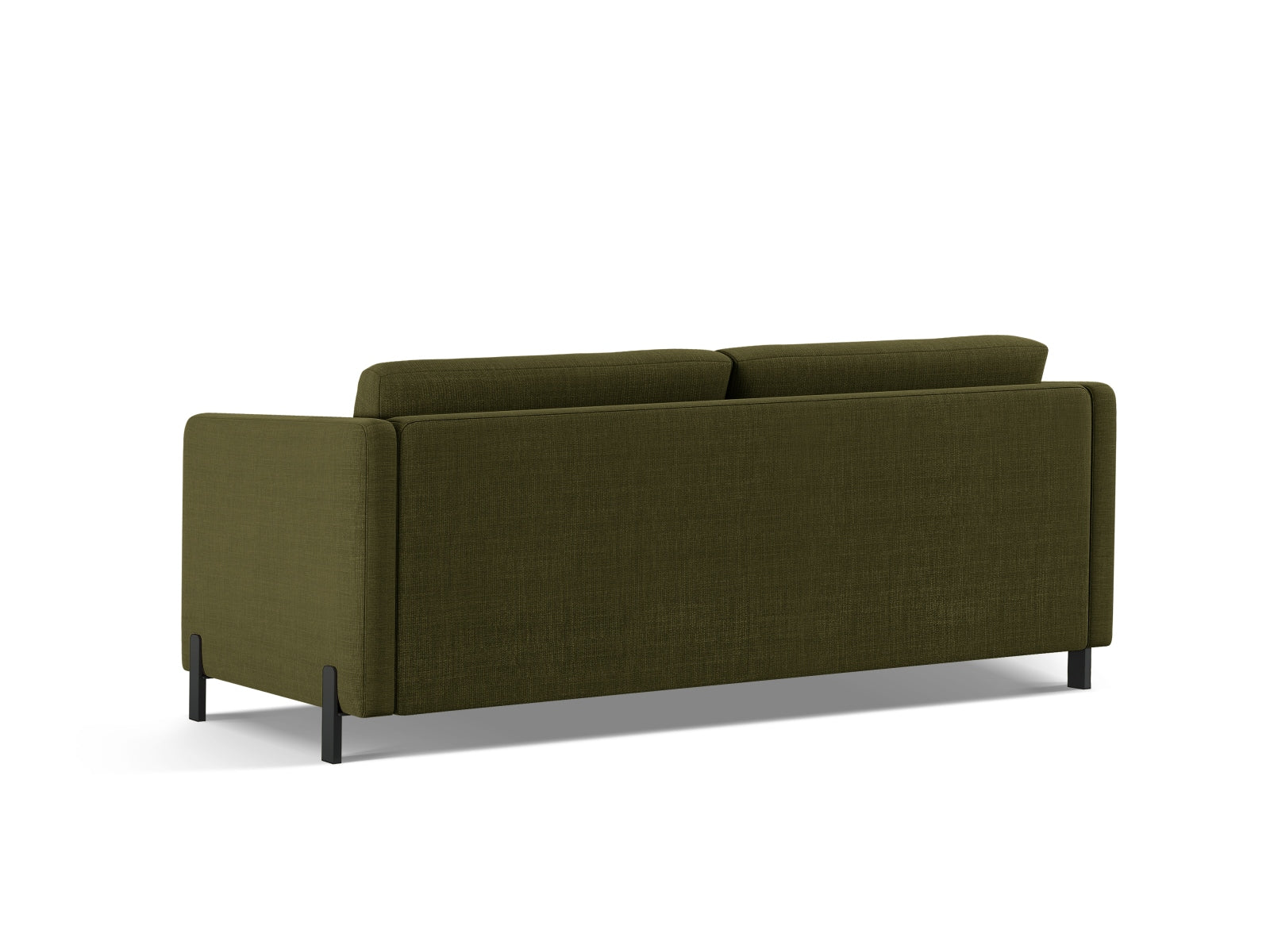 Elegantes 2-Sitzer Sofa Gloria mit Schlaffunktion in modernem Grün, ideal für kleine Räume und vielseitige Nutzung.