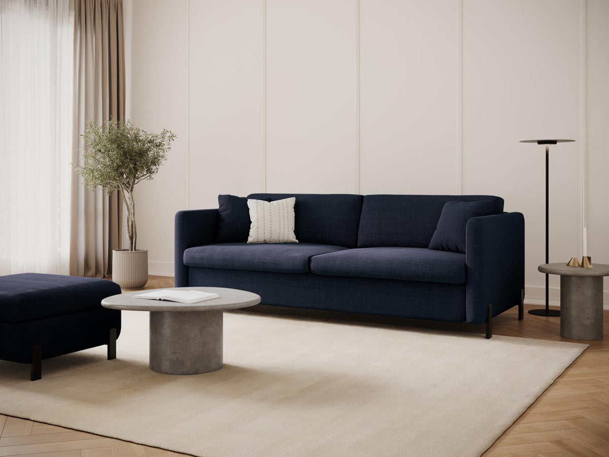 Gloria Sofa mit Schlaffunktion 2 Sitzer in Blue-Bjorn präsentiert im Onlineshop von KAQTU Design AG. Bettsofa ist von Micadoni