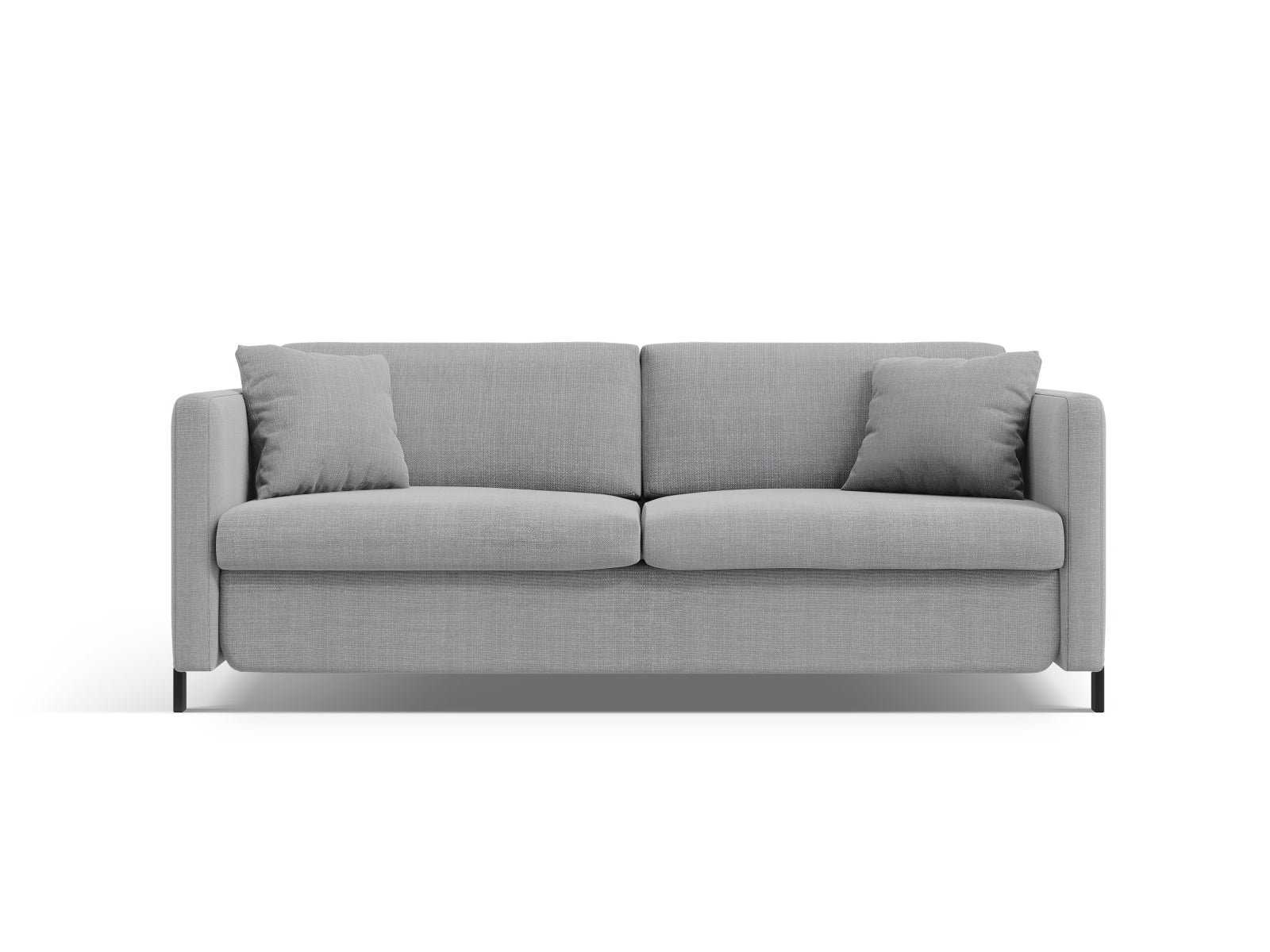 Gloria Sofa mit Schlaffunktion 2 Sitzer in Light Grey-Bjorn präsentiert im Onlineshop von KAQTU Design AG. Bettsofa ist von Micadoni