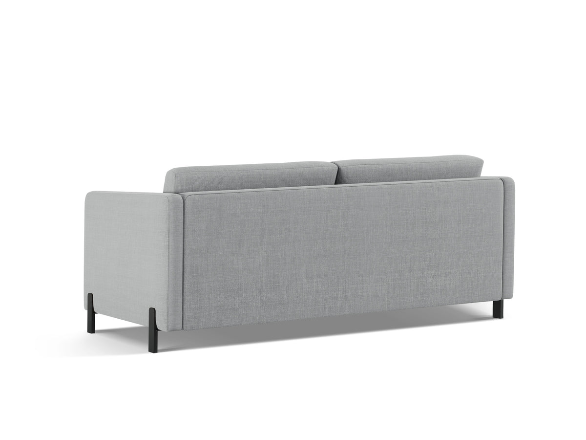 Gloria Sofa mit Schlaffunktion 2 Sitzer in Light Grey-Bjorn präsentiert im Onlineshop von KAQTU Design AG. Bettsofa ist von Micadoni