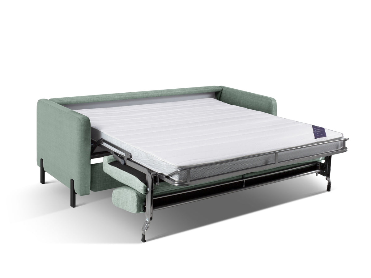 Gloria Sofa mit Schlaffunktion 2 Sitzer in Mint-Bjorn präsentiert im Onlineshop von KAQTU Design AG. Bettsofa ist von Micadoni