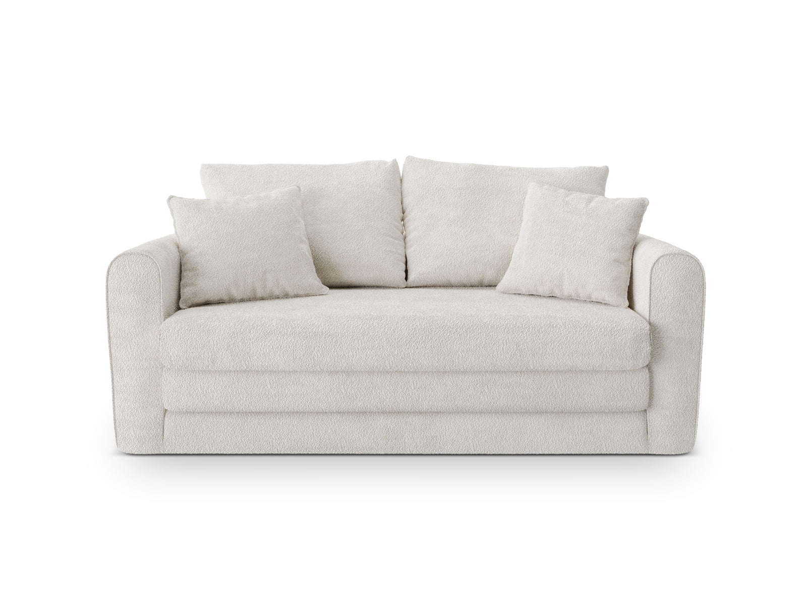 Lido Sofa mit Schlaffunktion 2 Sitzer in Light Beige-CORAL präsentiert im Onlineshop von KAQTU Design AG. Bettsofa ist von Micadoni