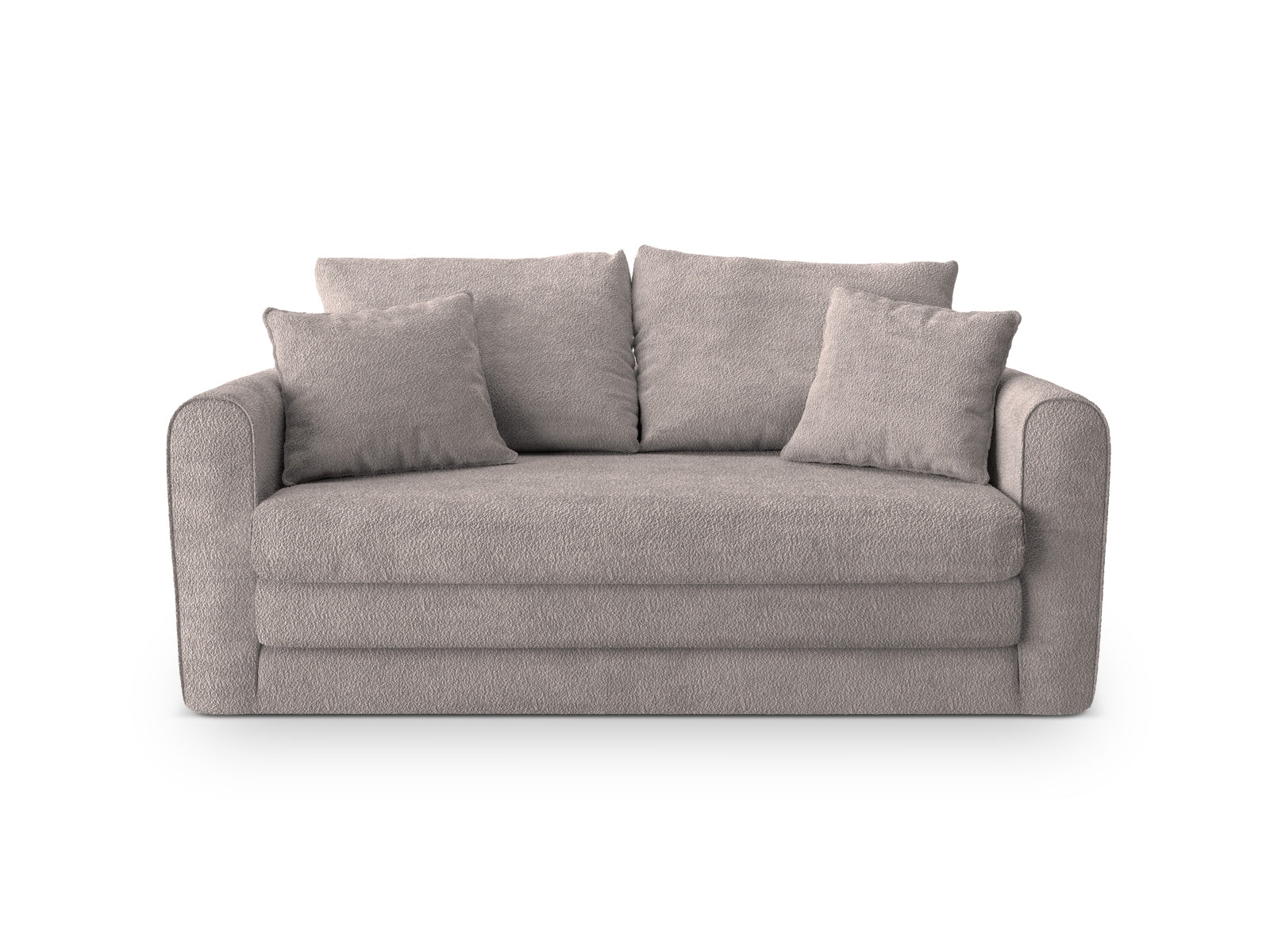 Lido Sofa mit Schlaffunktion 2 Sitzer in Warm grey-CORAL präsentiert im Onlineshop von KAQTU Design AG. Bettsofa ist von Micadoni