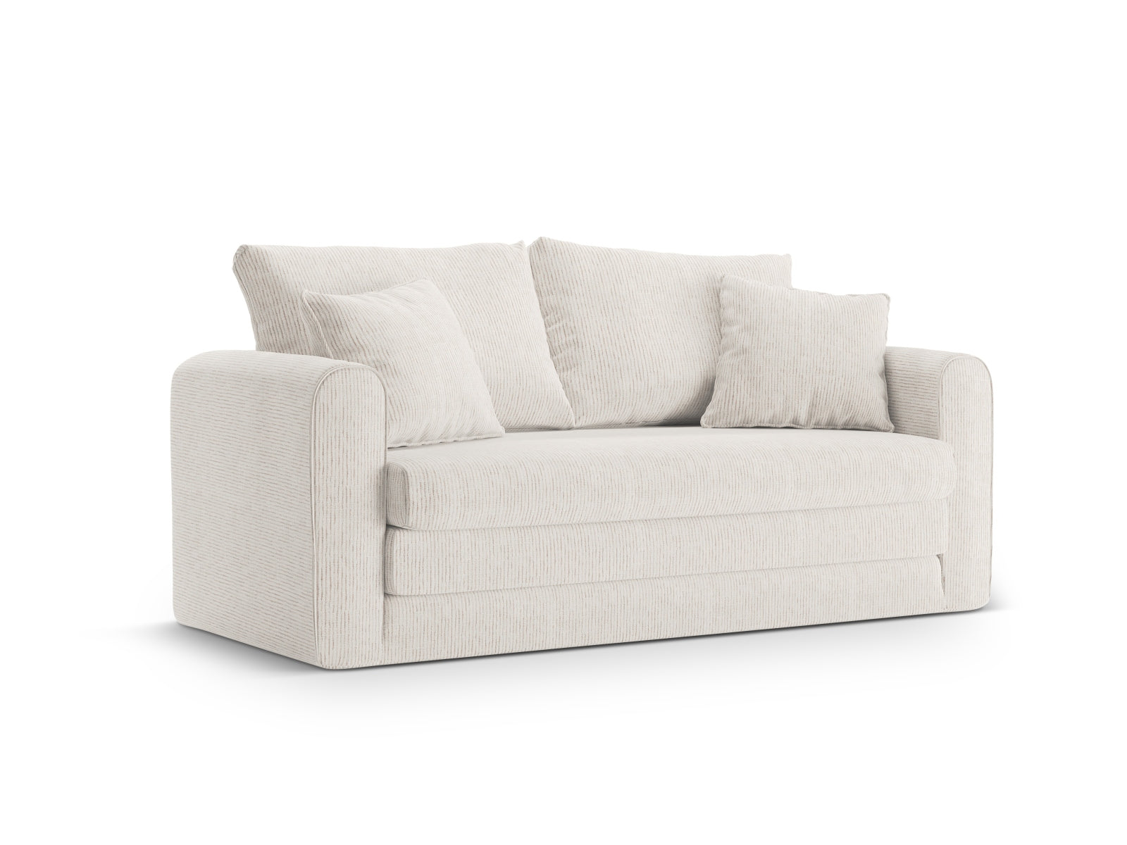 Lido Sofa mit Schlaffunktion 2 Sitzer in Light Beige-Baltimore präsentiert im Onlineshop von KAQTU Design AG. Bettsofa ist von Micadoni