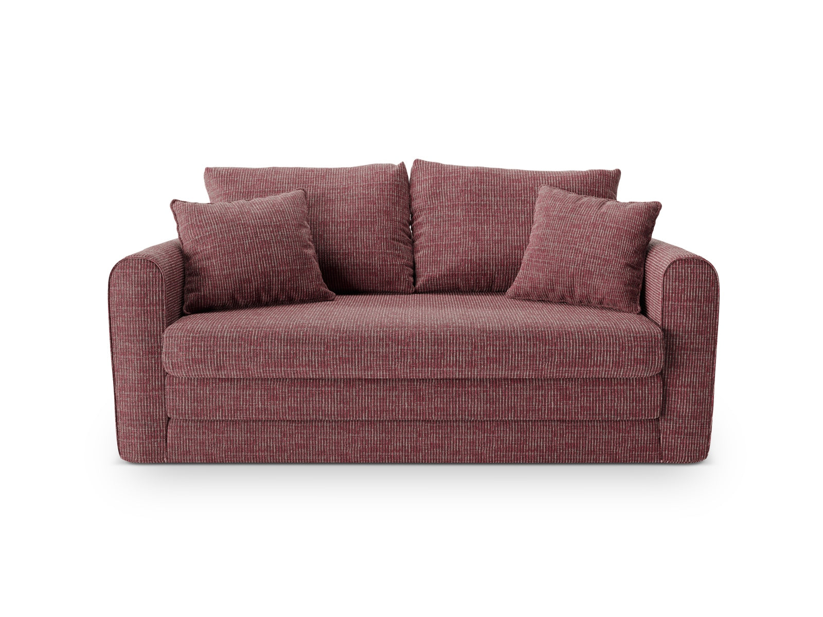 Lido Sofa mit Schlaffunktion 2 Sitzer in Red-Baltimore präsentiert im Onlineshop von KAQTU Design AG. Bettsofa ist von Micadoni