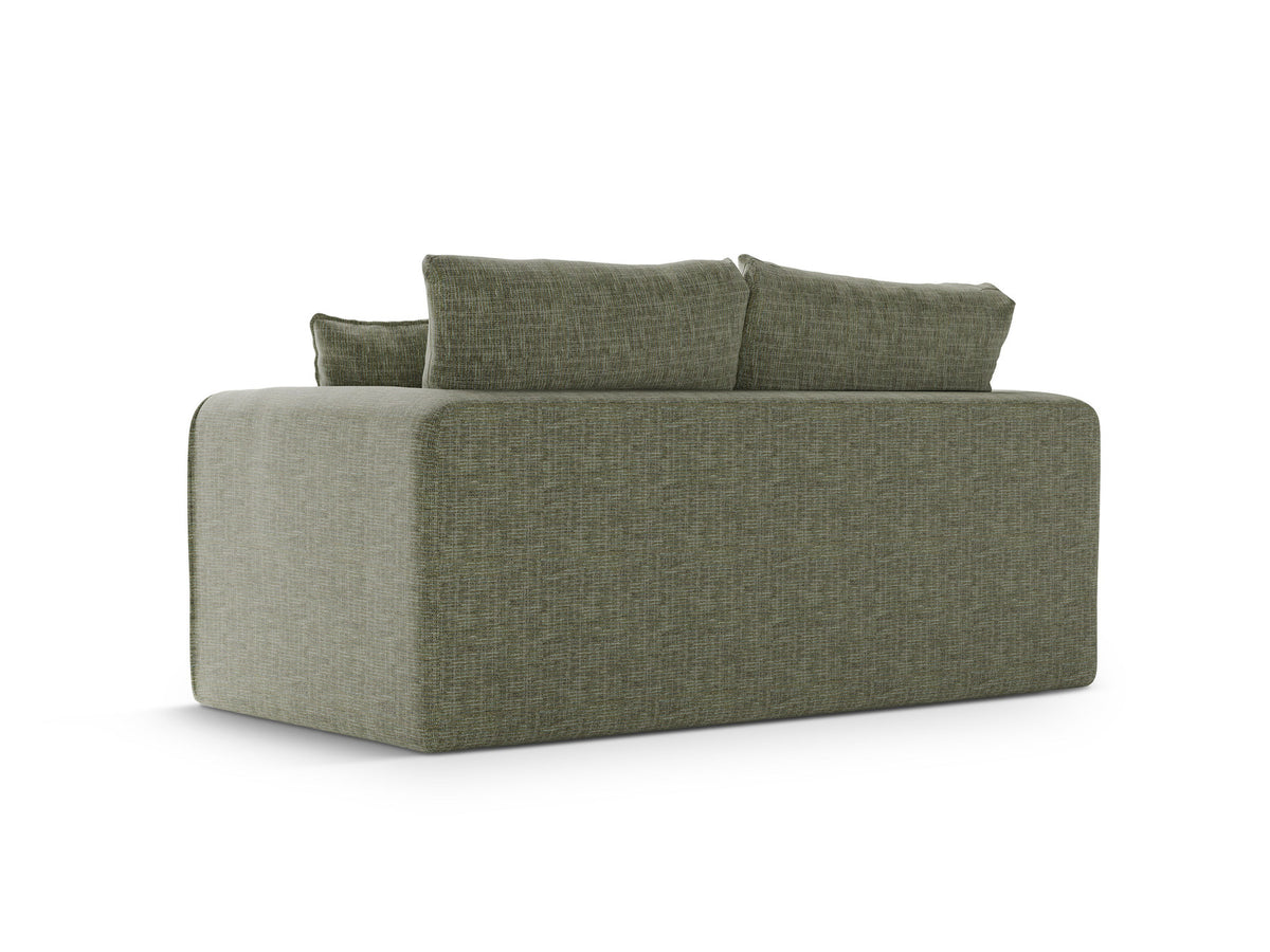 Lido Sofa mit Schlaffunktion 2 Sitzer in Olive-Baltimore präsentiert im Onlineshop von KAQTU Design AG. Bettsofa ist von Micadoni