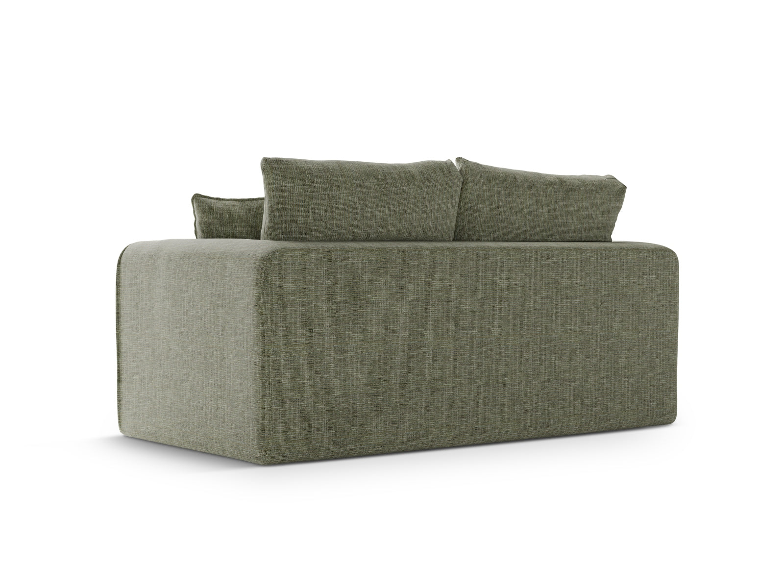 Lido Sofa mit Schlaffunktion 2 Sitzer in Olive-Baltimore präsentiert im Onlineshop von KAQTU Design AG. Bettsofa ist von Micadoni