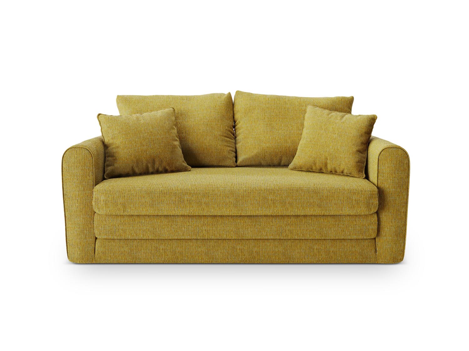 Lido Sofa mit Schlaffunktion 2 Sitzer in Sunflower Melange-Baltimore präsentiert im Onlineshop von KAQTU Design AG. Bettsofa ist von Micadoni