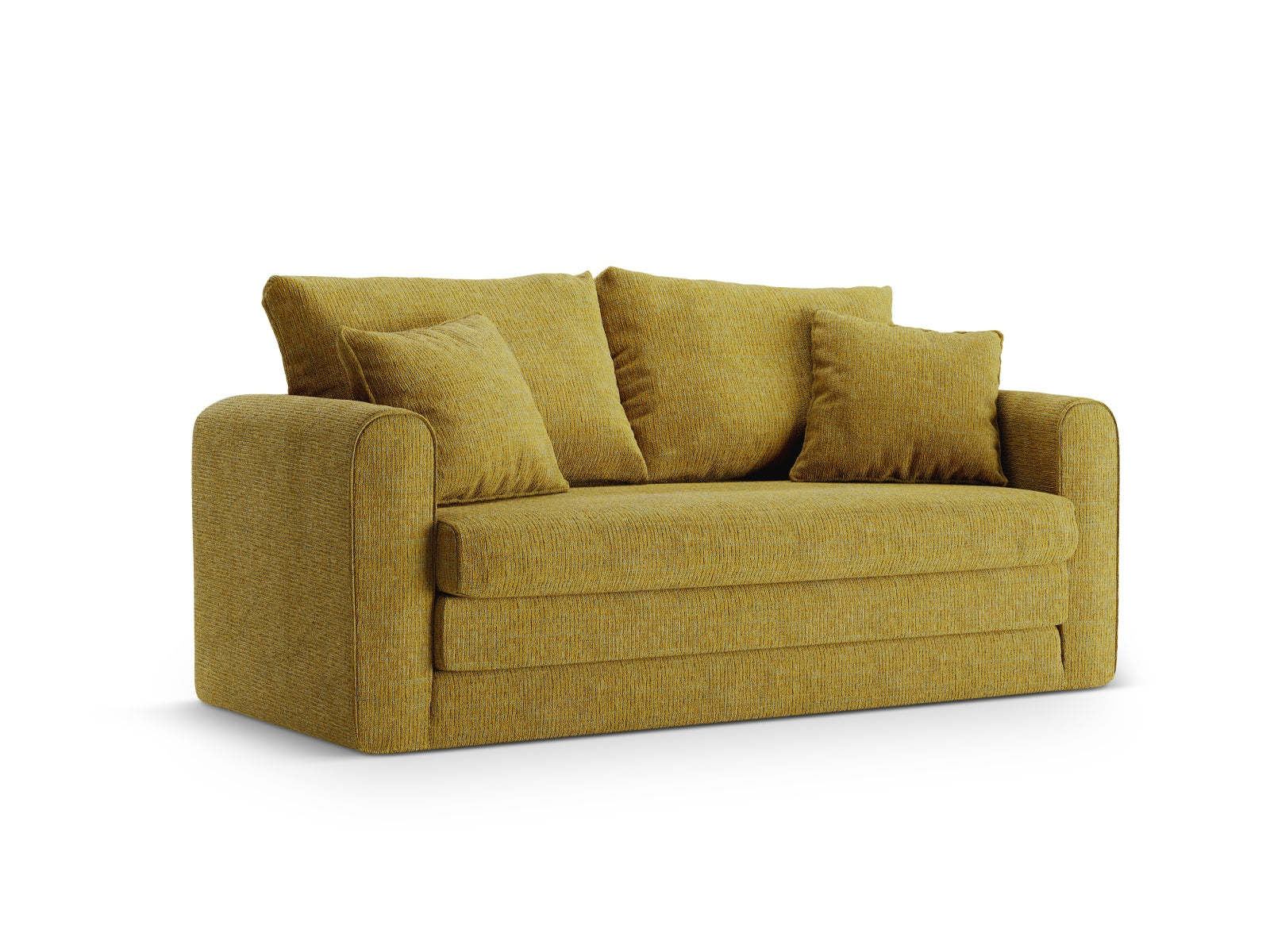 Lido Sofa mit Schlaffunktion 2 Sitzer in Sunflower Melange-Baltimore präsentiert im Onlineshop von KAQTU Design AG. Bettsofa ist von Micadoni