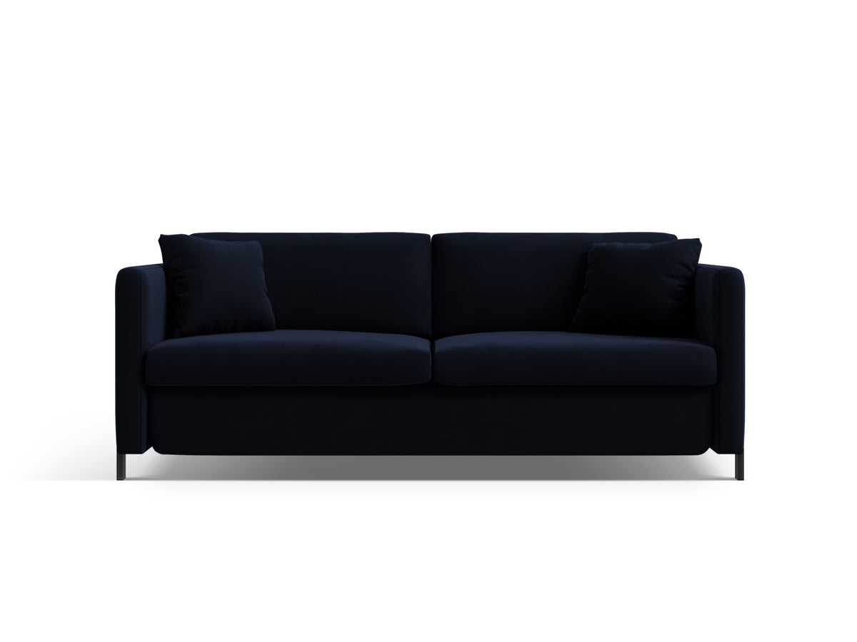 Gloria Velour Sofa mit Schlaffunktion 2 Sitzer in Royal Blue-Salvador präsentiert im Onlineshop von KAQTU Design AG. Bettsofa ist von Micadoni