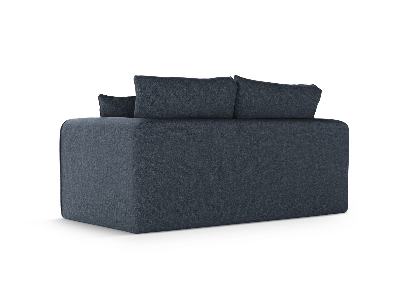 Lido Sofa mit Schlaffunktion 2 Sitzer in Dark Blue-Solid präsentiert im Onlineshop von KAQTU Design AG. Bettsofa ist von Micadoni