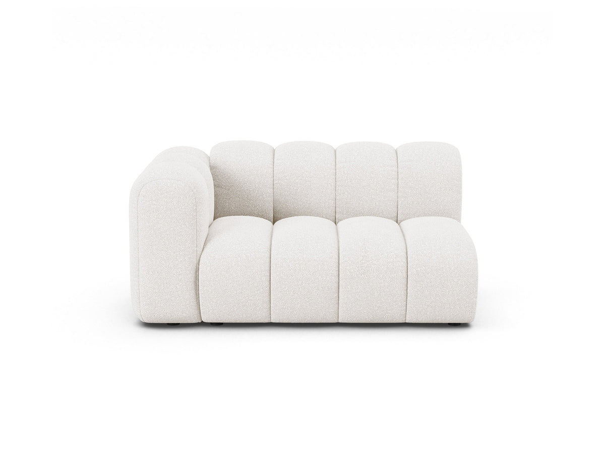 Lupine Boucle Modular Sofa links 2 Sitzer in White-Baloo präsentiert im Onlineshop von KAQTU Design AG. Modulares Sofa ist von Micadoni